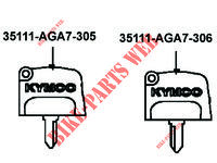 HOOFDSLEUTEL voor Kymco MXU 550i IRS 4T T3B