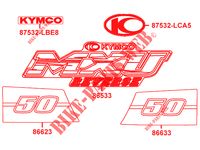 STICKERS voor Kymco MXU 50 2T EURO II
